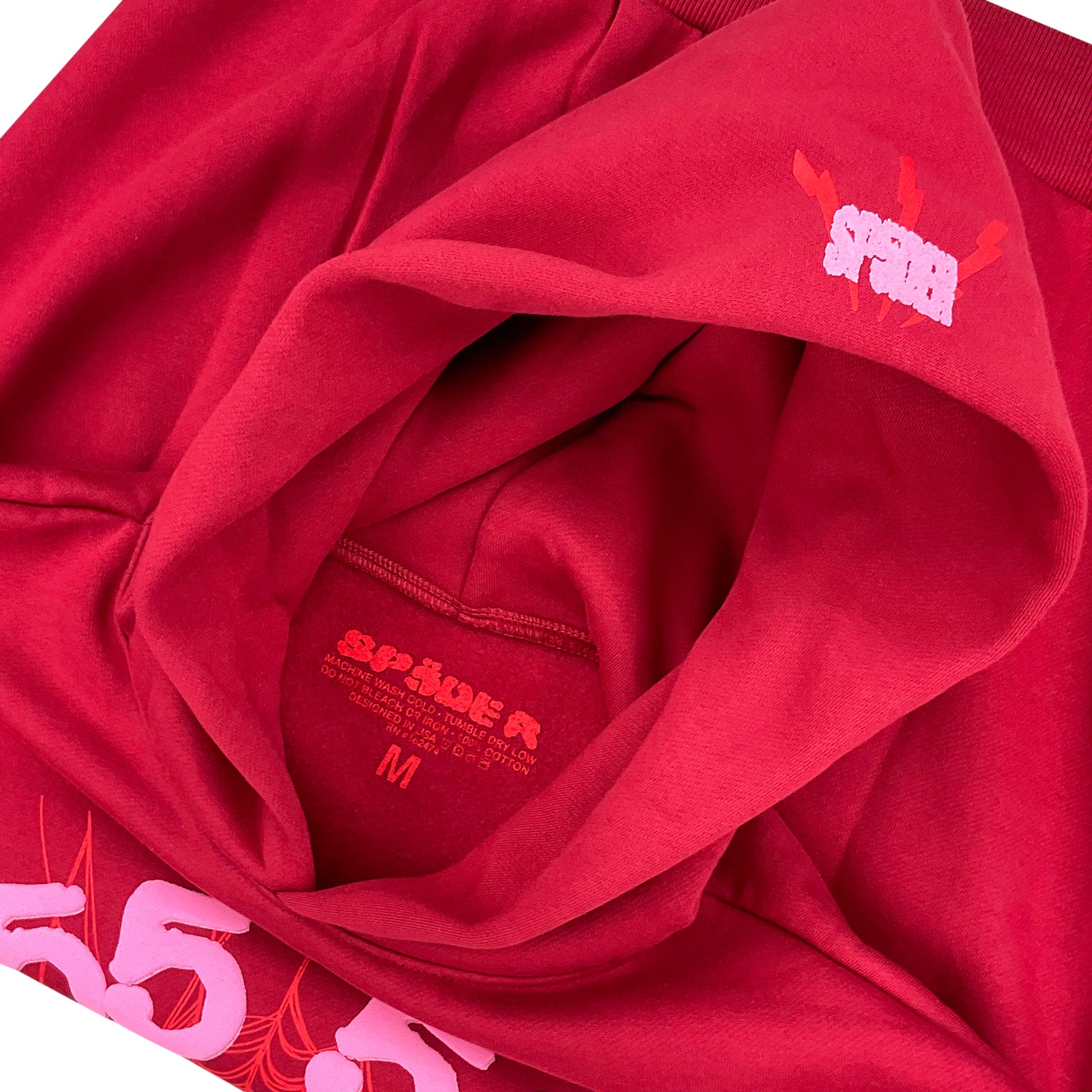 激レアnas ebk着用　sp5der red angel number 555 Sp5der Worldwide Red Angel Number 555 (MENS LARGE) | eBay