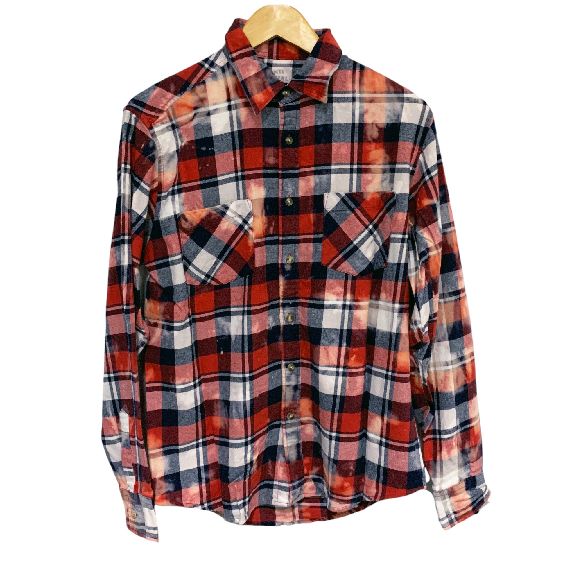 PSY BUFFALO FLANNEL LONG SLEEVE SHIRT RED | ASSC