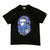 SAND CAMO BIG APE HEAD T-SHIRT BLACK NAVY | A BATHING APE