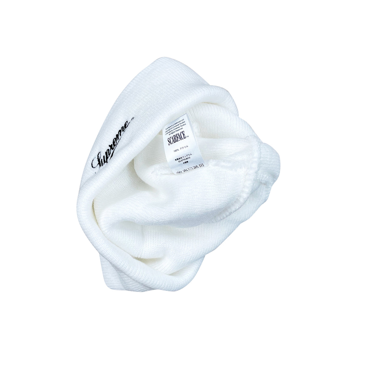 SCARFACE BEANIE WHITE (FW17)