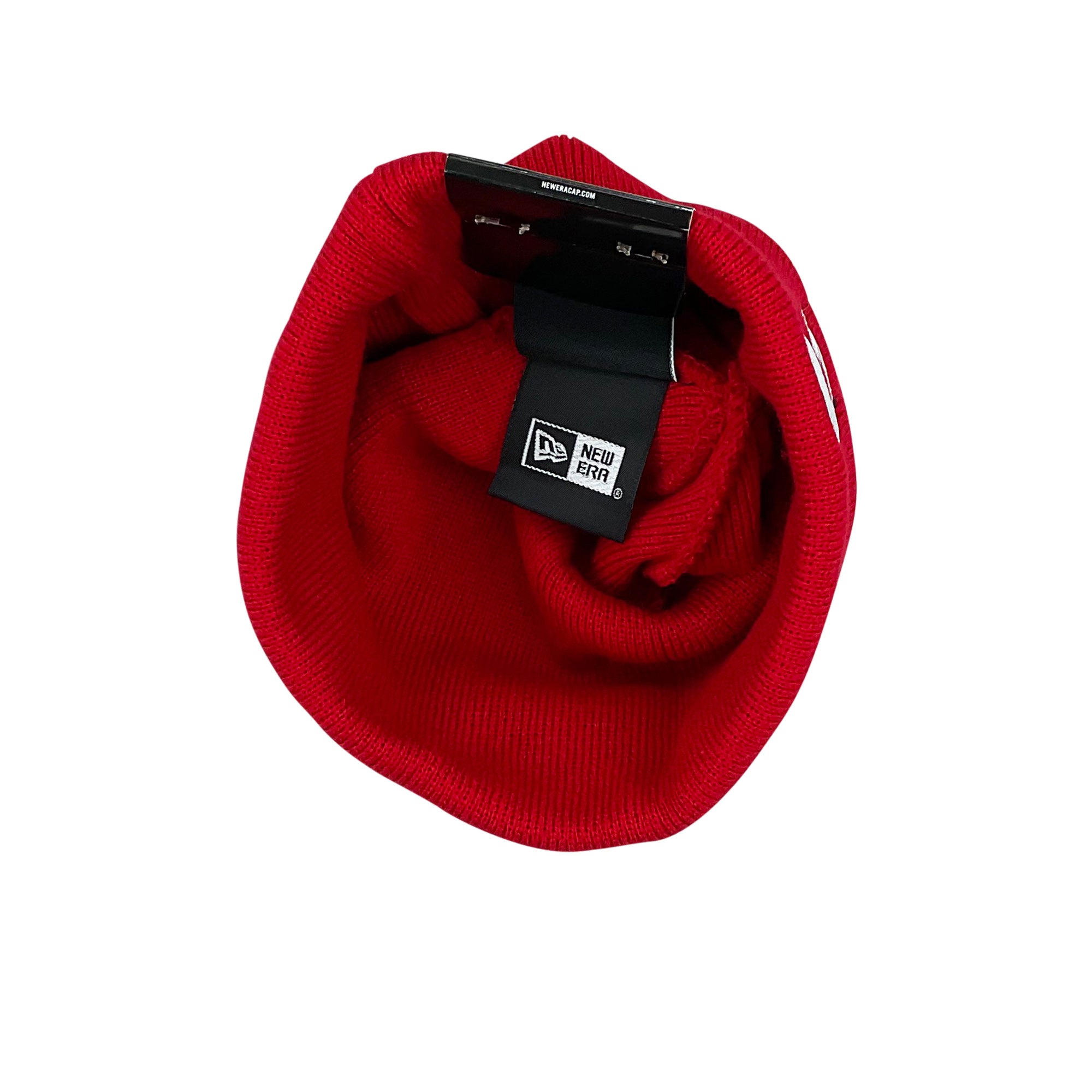 NEW ERA DEVIL S LOGO BEANIE RED (FW22)