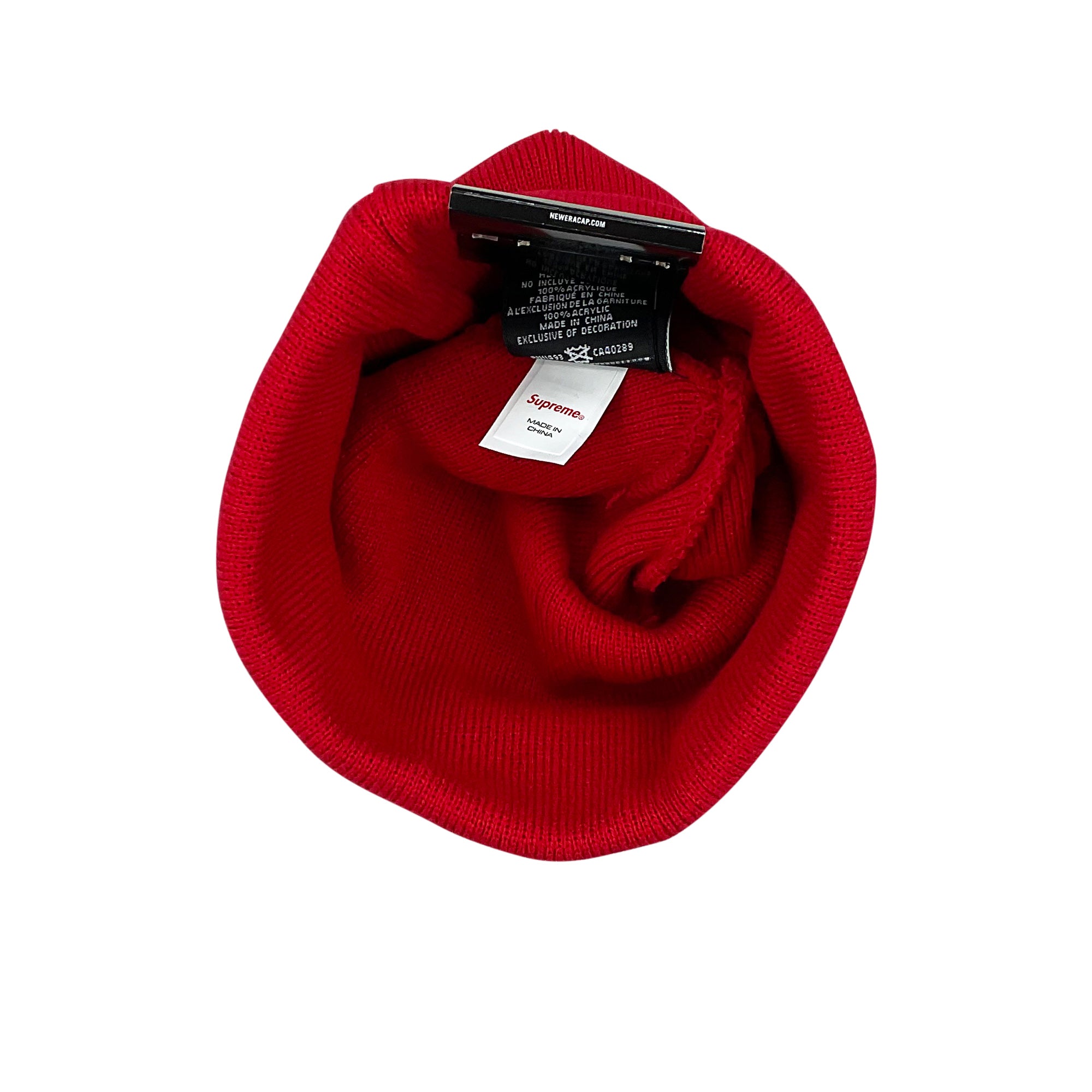 NEW ERA DEVIL S LOGO BEANIE RED (FW22)