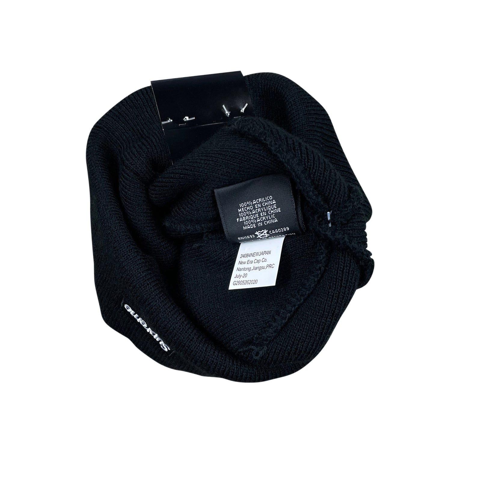 NEW ERA FROST S LOGO BEANIE BLACK (FW20)