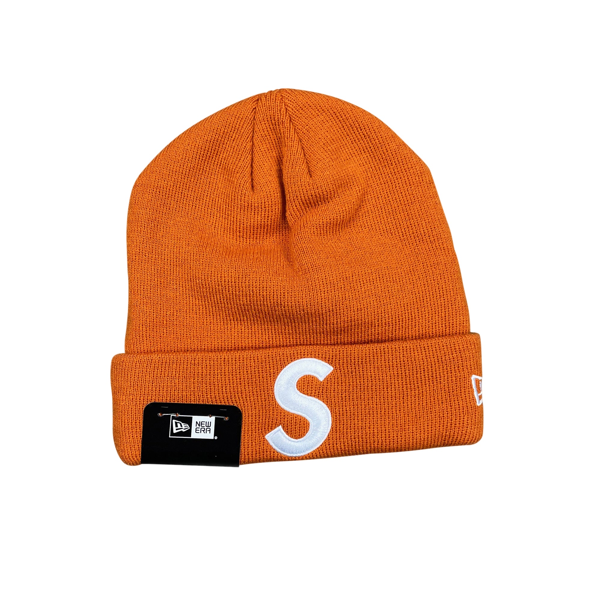 Supreme x New Era S Logo Beanie Orange (FW17) - 0riginalFeet