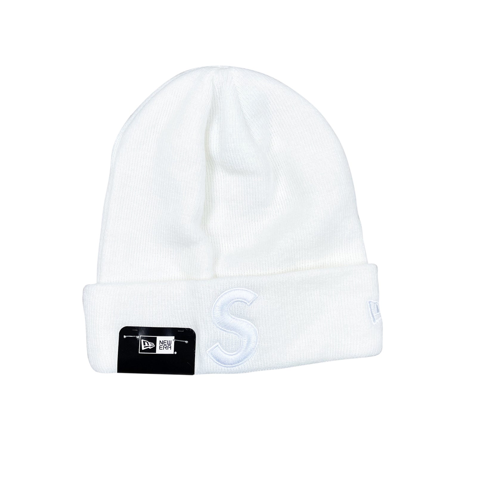 NEW ERA S LOGO BEANIE WHITE (FW17)