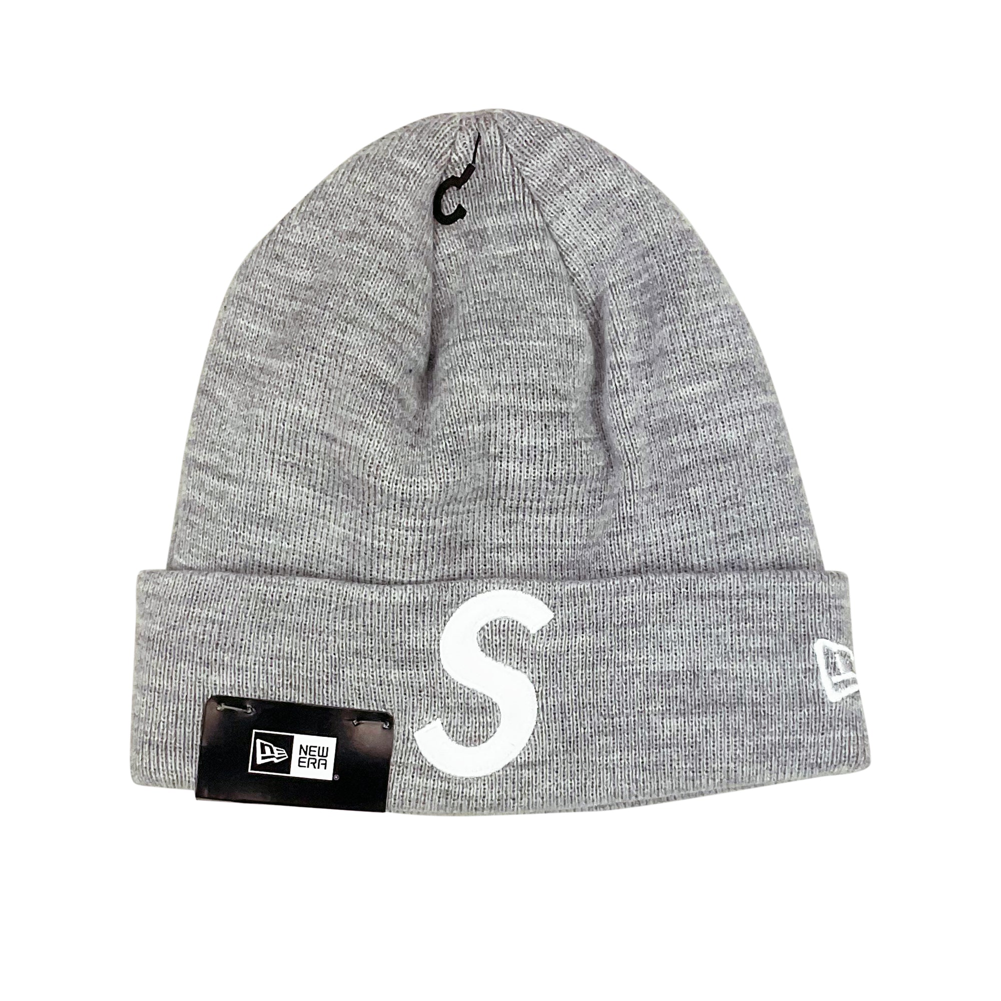 Supreme x New Era S Logo Beanie Grey FW23 0riginalFeet