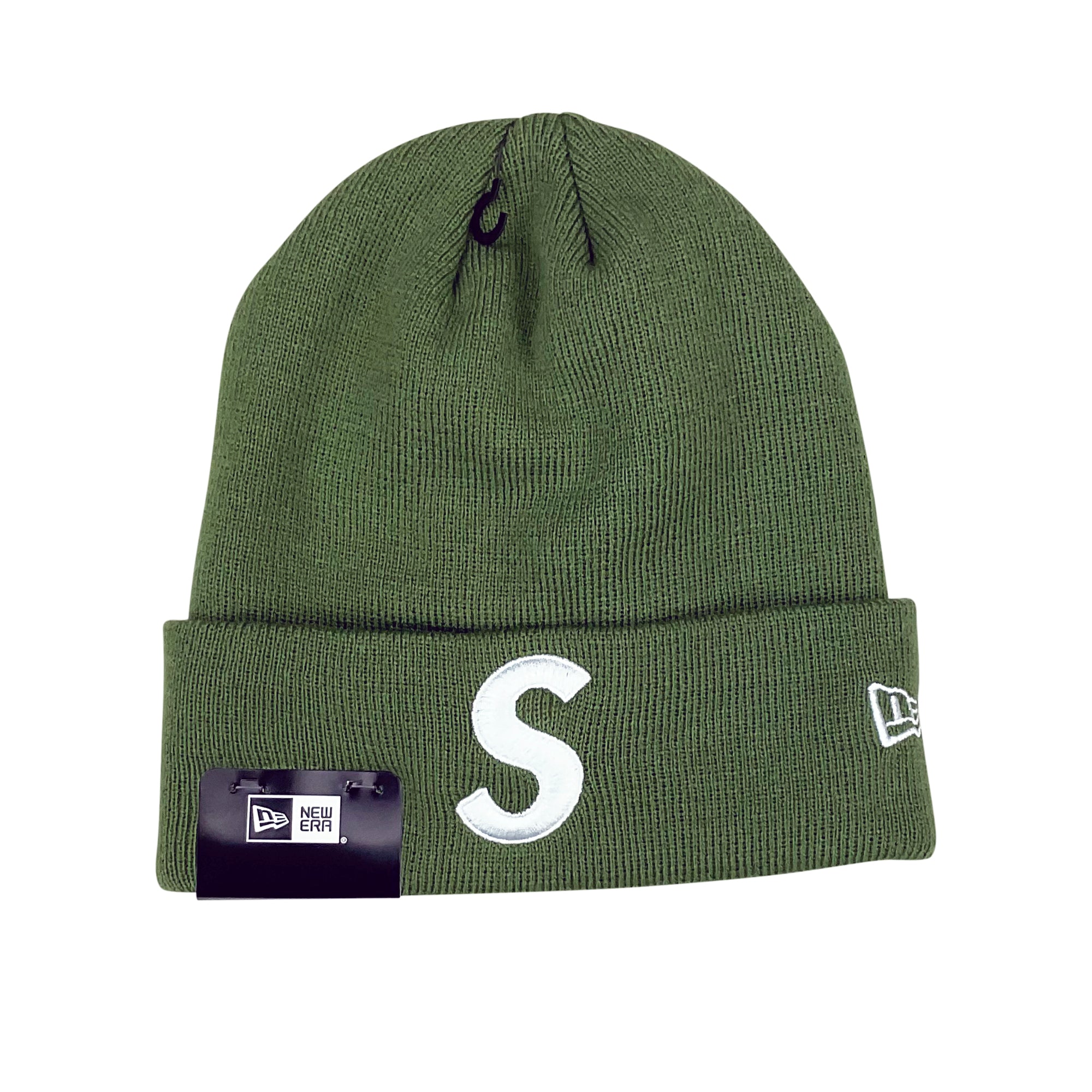 NEW ERA S LOGO BEANIE OLIVE (FW23)