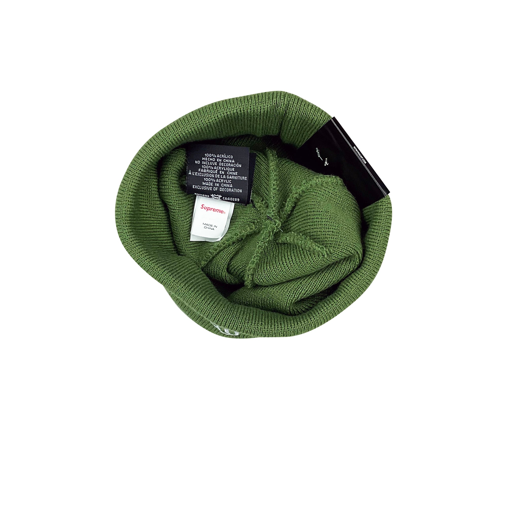 NEW ERA S LOGO BEANIE OLIVE (FW23)