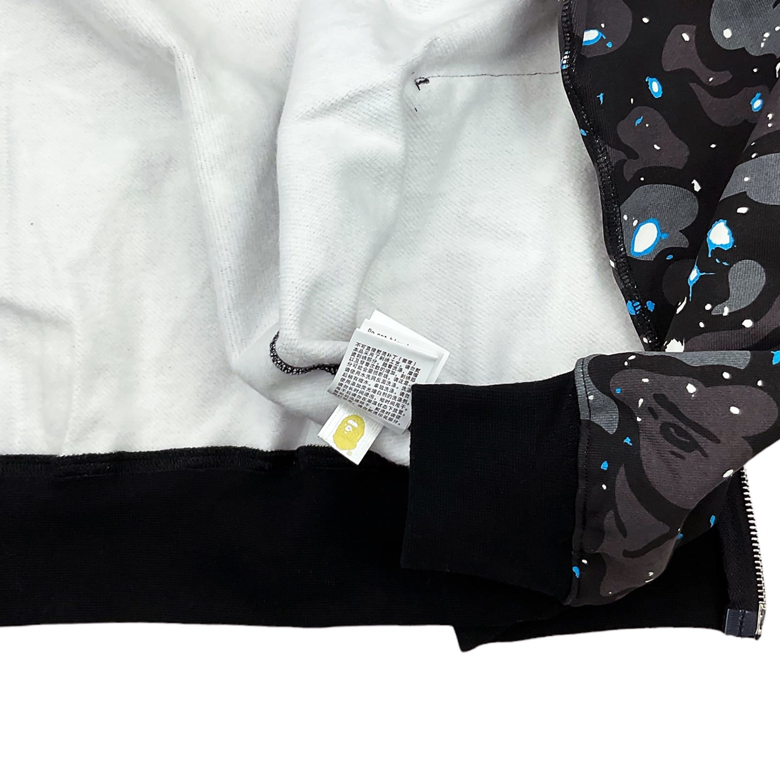 SPACE CAMO SHARK WGM HOODIE SWEATSHIRT BLACK | A BATHING APE