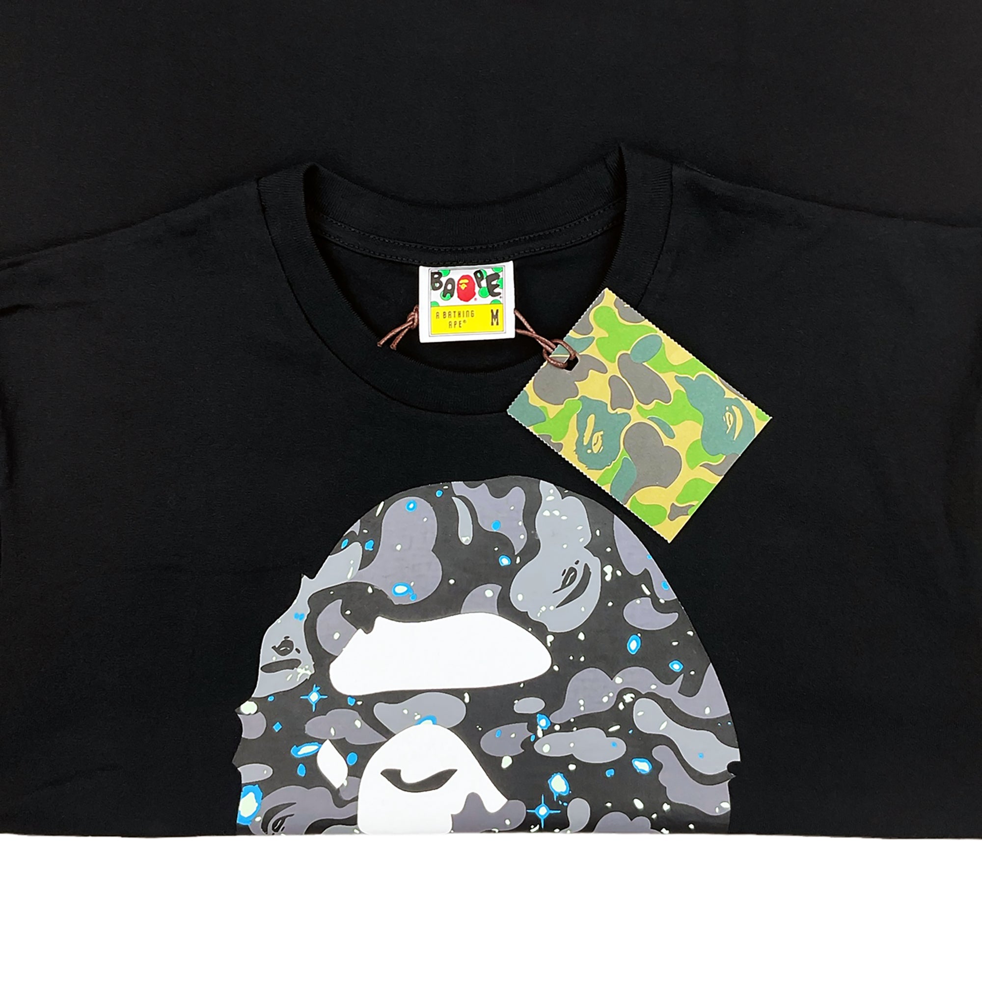 SPACE CAMO APE HEAD T-SHIRT BLACK | A BATHING APE