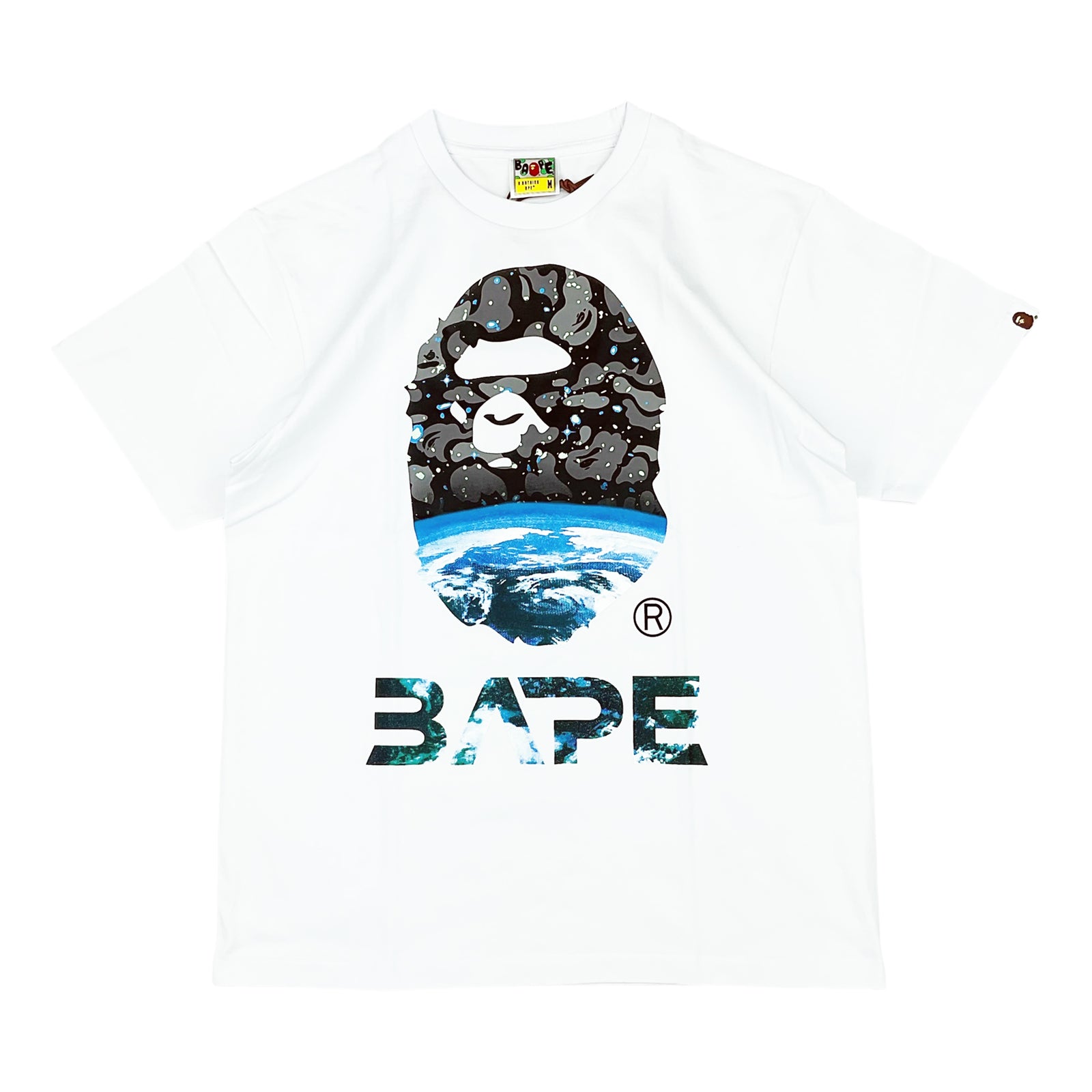 SPACE CAMO APE HEAD T-SHIRT WHITE | A BATHING APE