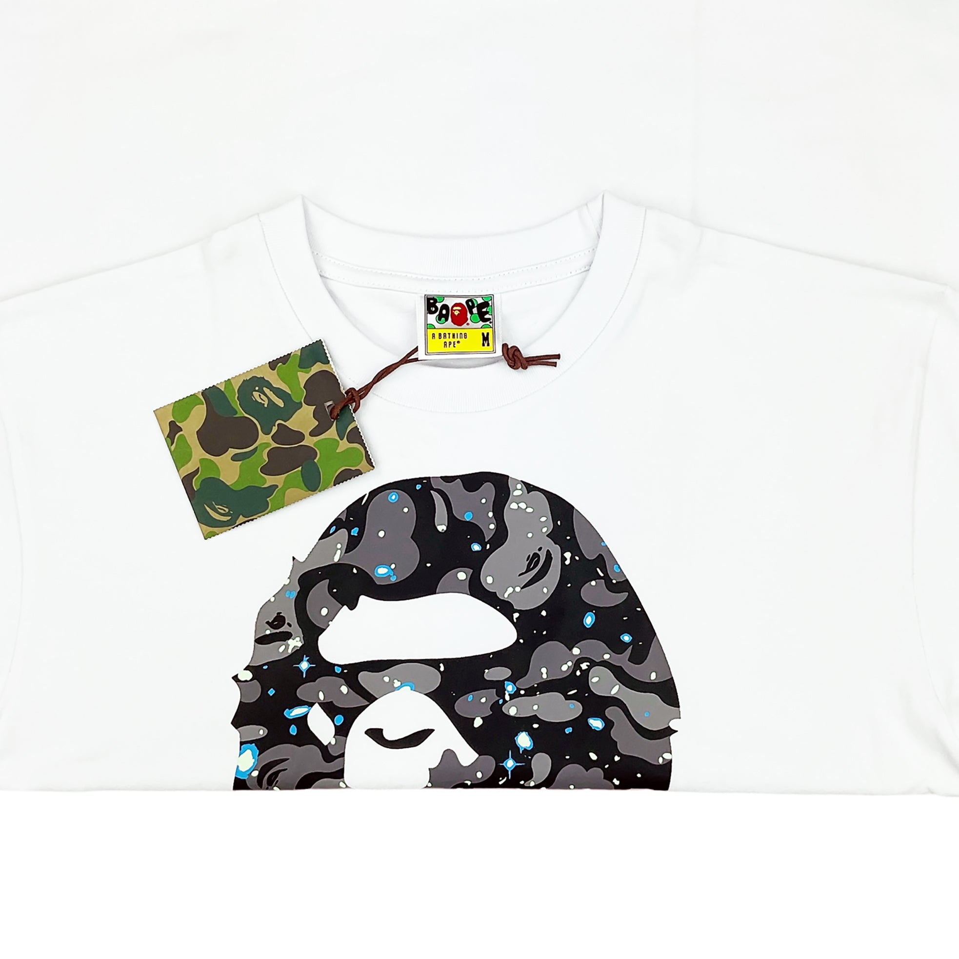 SPACE CAMO APE HEAD T-SHIRT WHITE | A BATHING APE