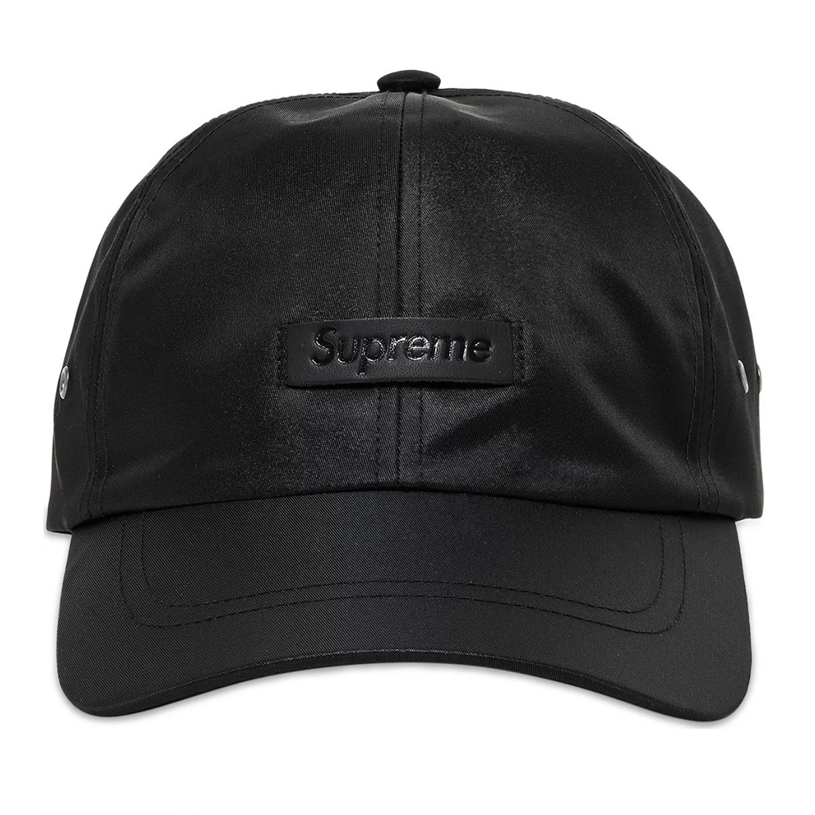 LEATHER PATCH 6-PANEL CAP DUSTY BLACK (SS23)