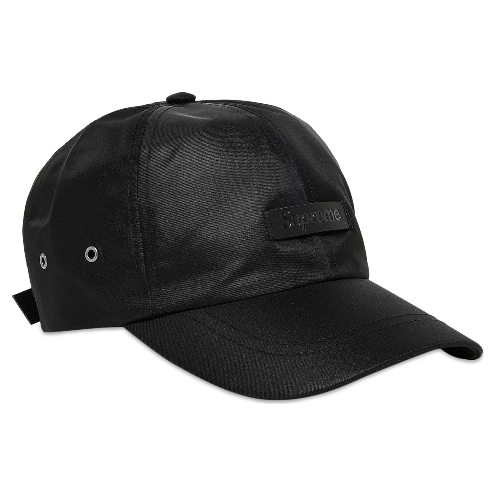 LEATHER PATCH 6-PANEL CAP DUSTY BLACK (SS23)