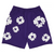 THE COTTON WREATH SHORTS PURPLE