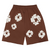 THE COTTON WREATH SHORTS BROWN