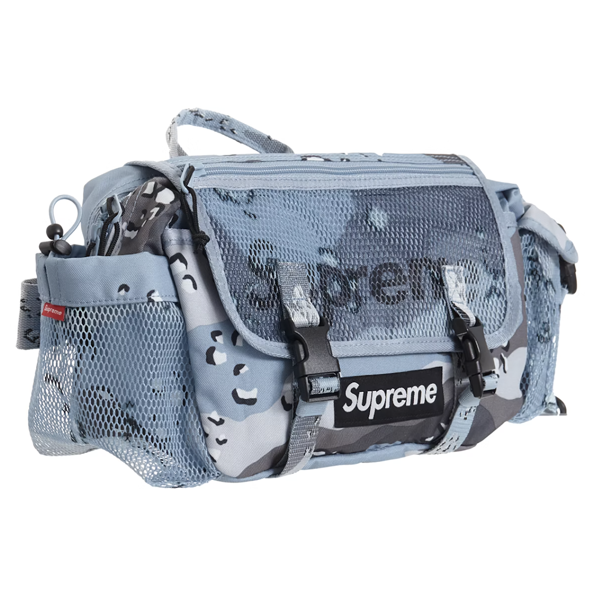 Supreme Mesh Waist Bag Blue Chocolate Chip Camo SS20 0riginalFeet