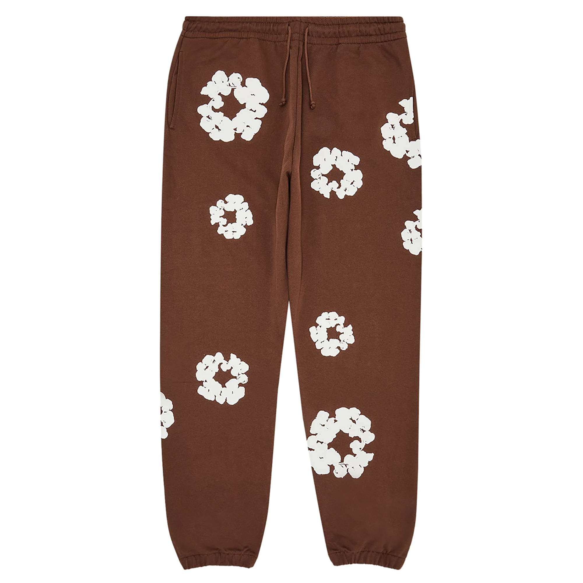 THE COTTON WREATH SWEATPANTS BROWN