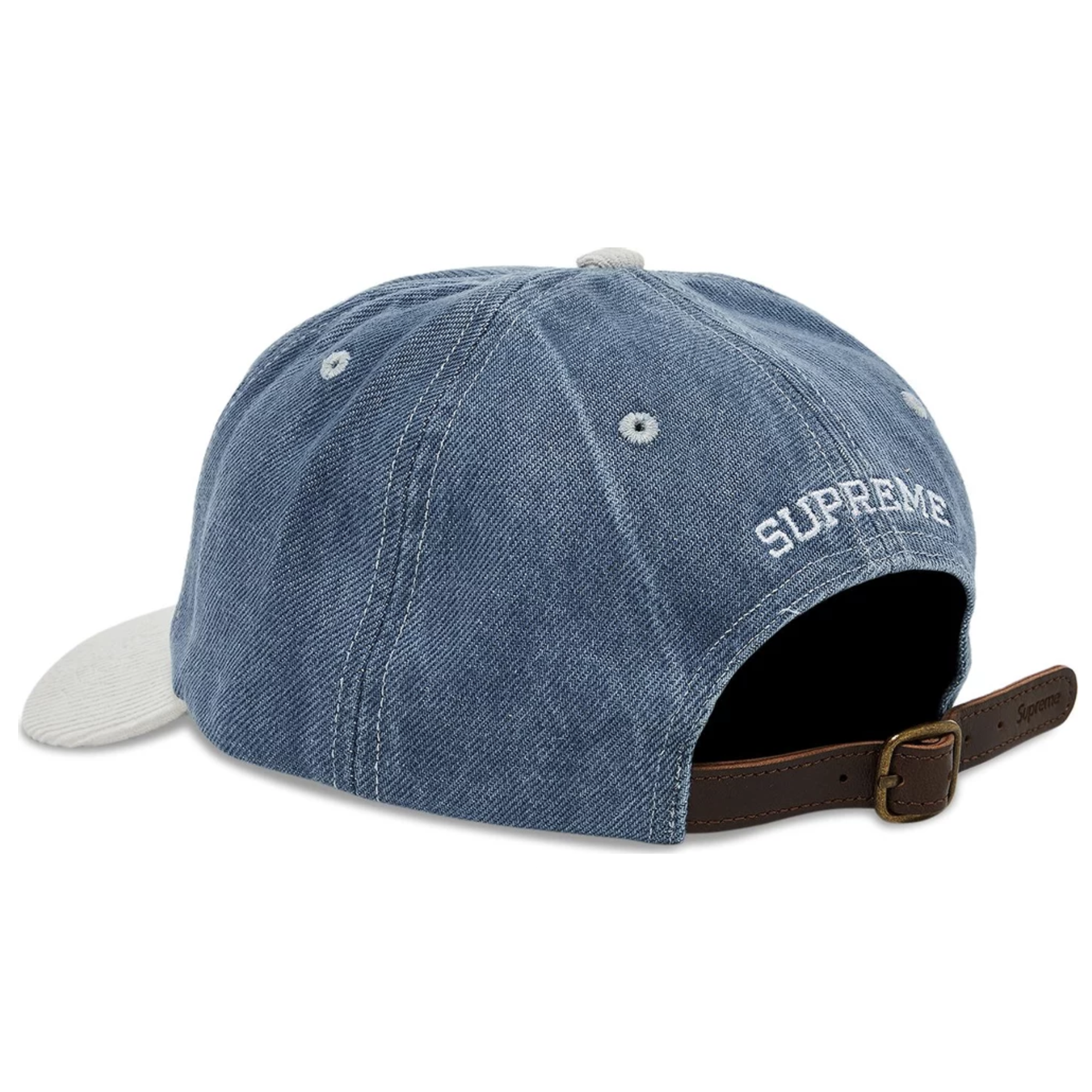 S LOGO 2-TONE 6-PANEL CAP WASHED DENIM (SS24)