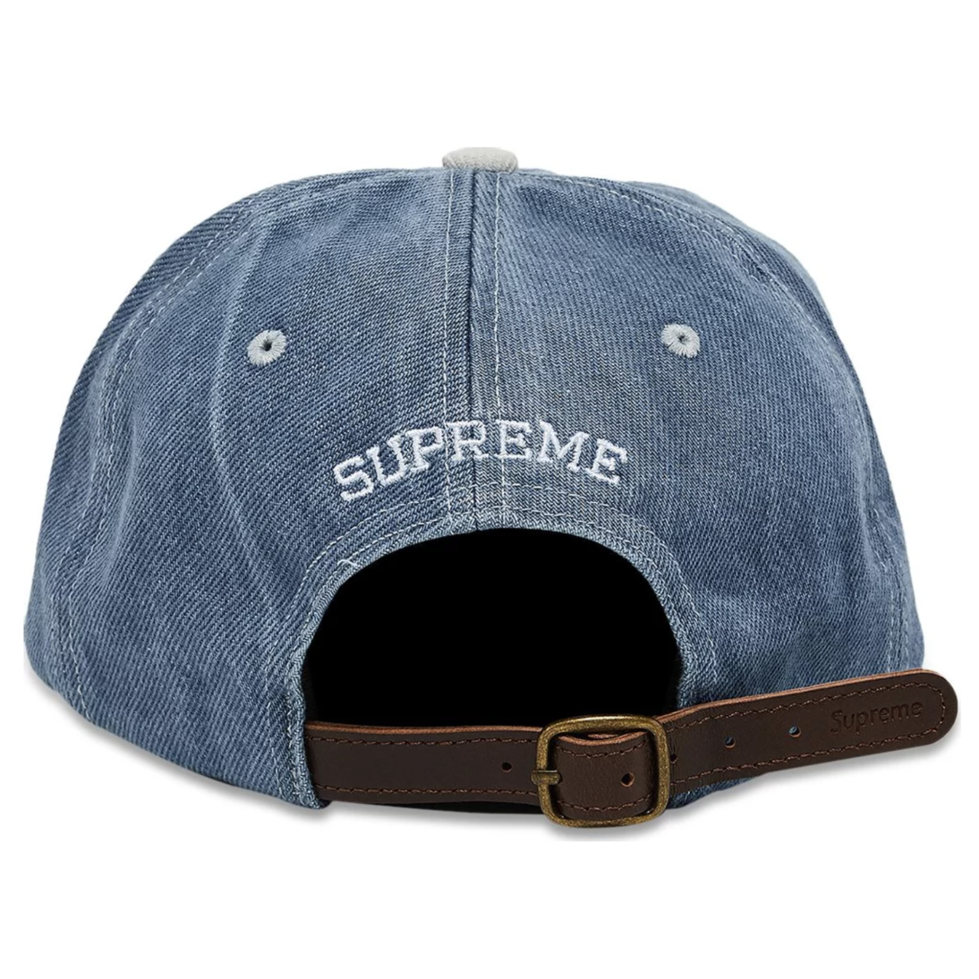 S LOGO 2-TONE 6-PANEL CAP WASHED DENIM (SS24)