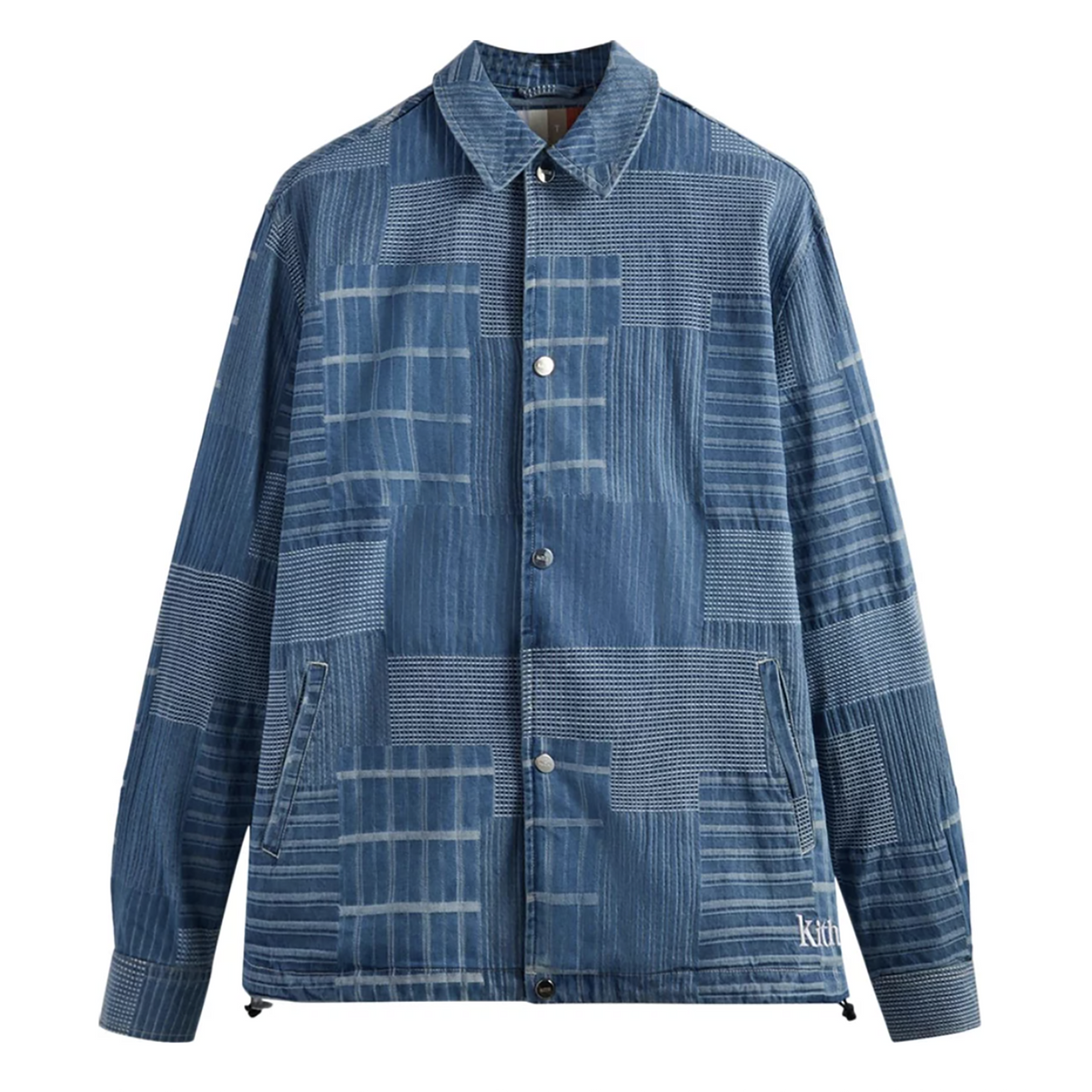 JAPANESE JACQUARD COACHES JACKET INDIGO