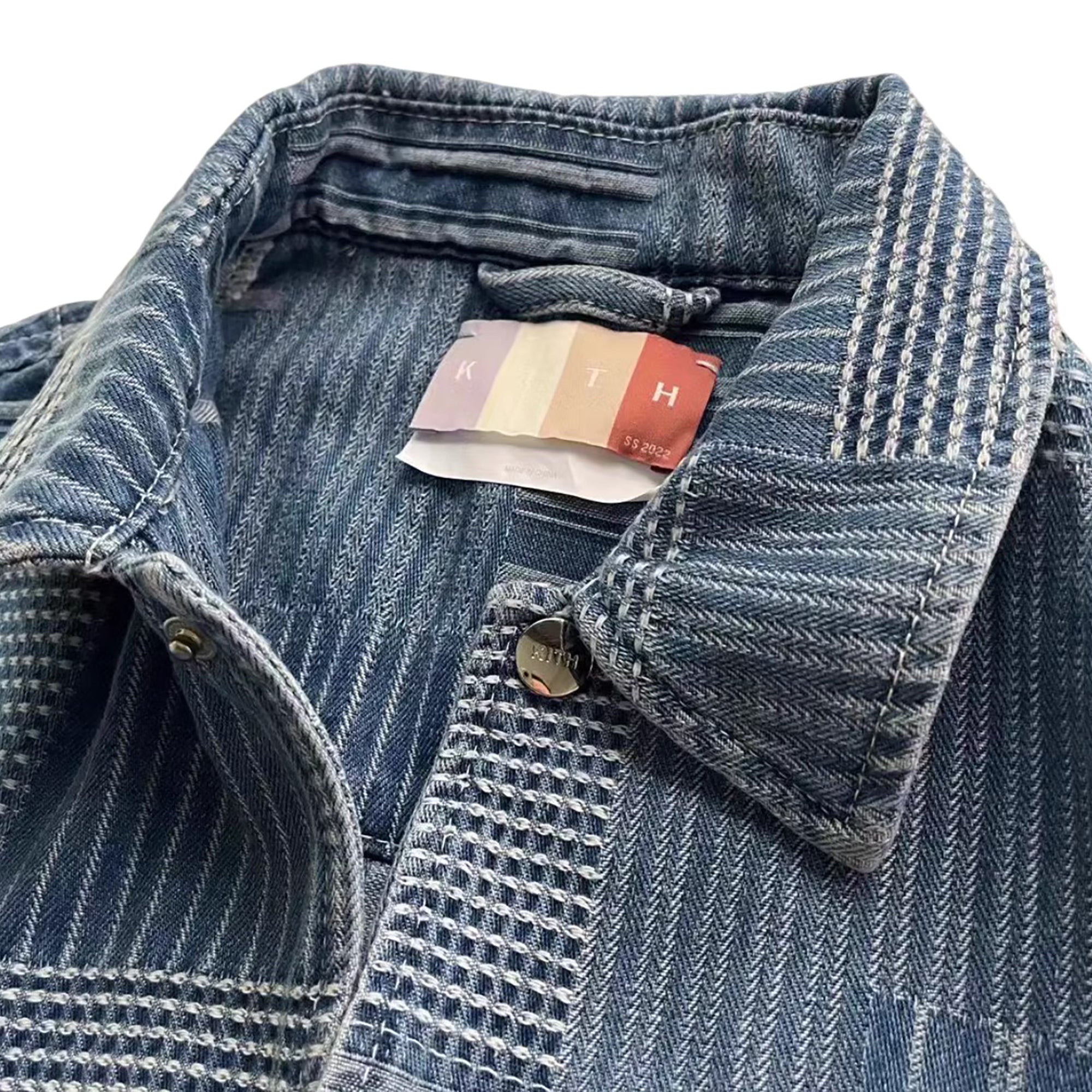 JAPANESE JACQUARD COACHES JACKET INDIGO