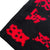 SEX SKULLY BEANIE BLACK RED