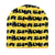 FUZZY LOGO SKULLY BEANIE YELLOW BLACK