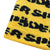 FUZZY LOGO SKULLY BEANIE YELLOW BLACK