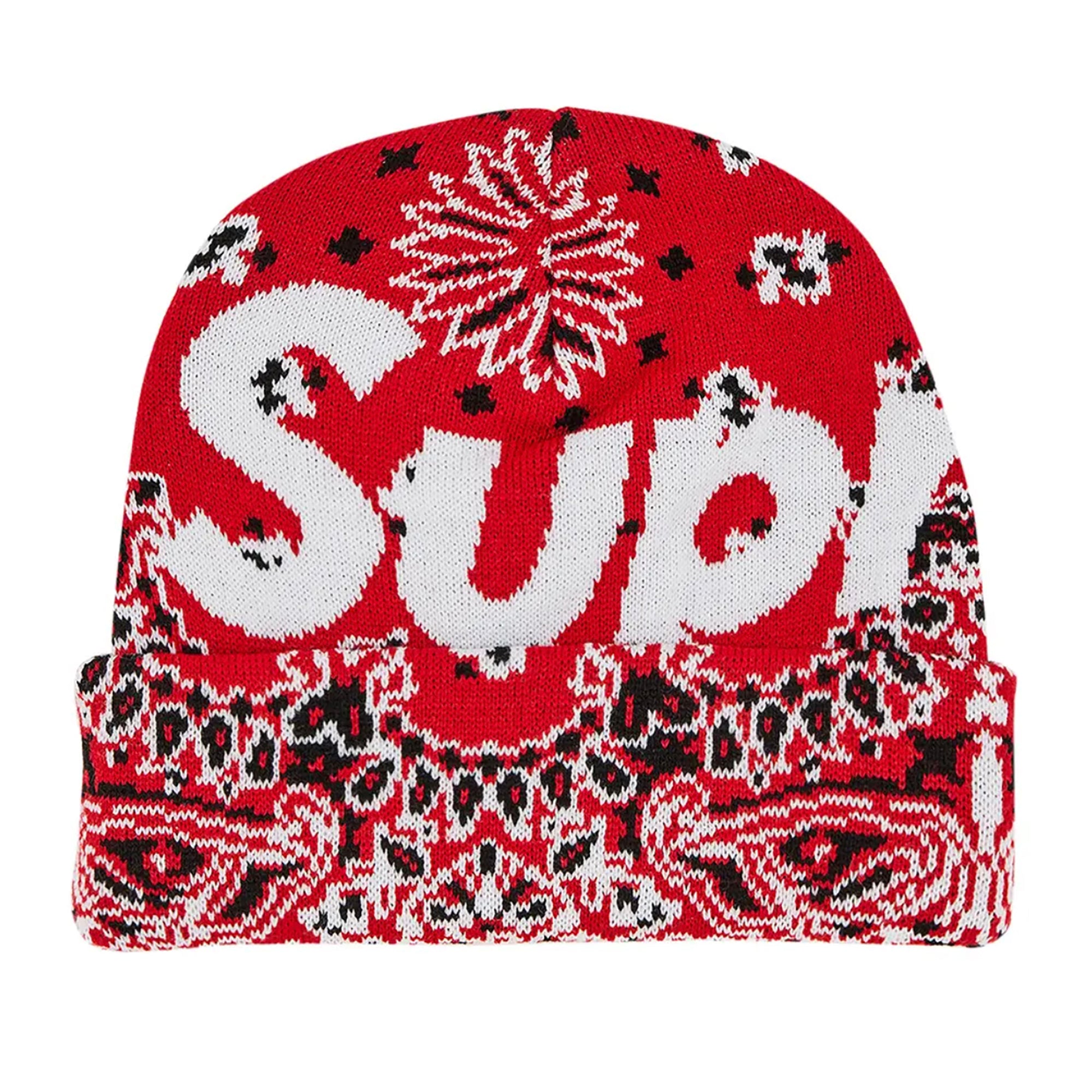 BANDANA BIG LOGO BEANIE RED (FW24)