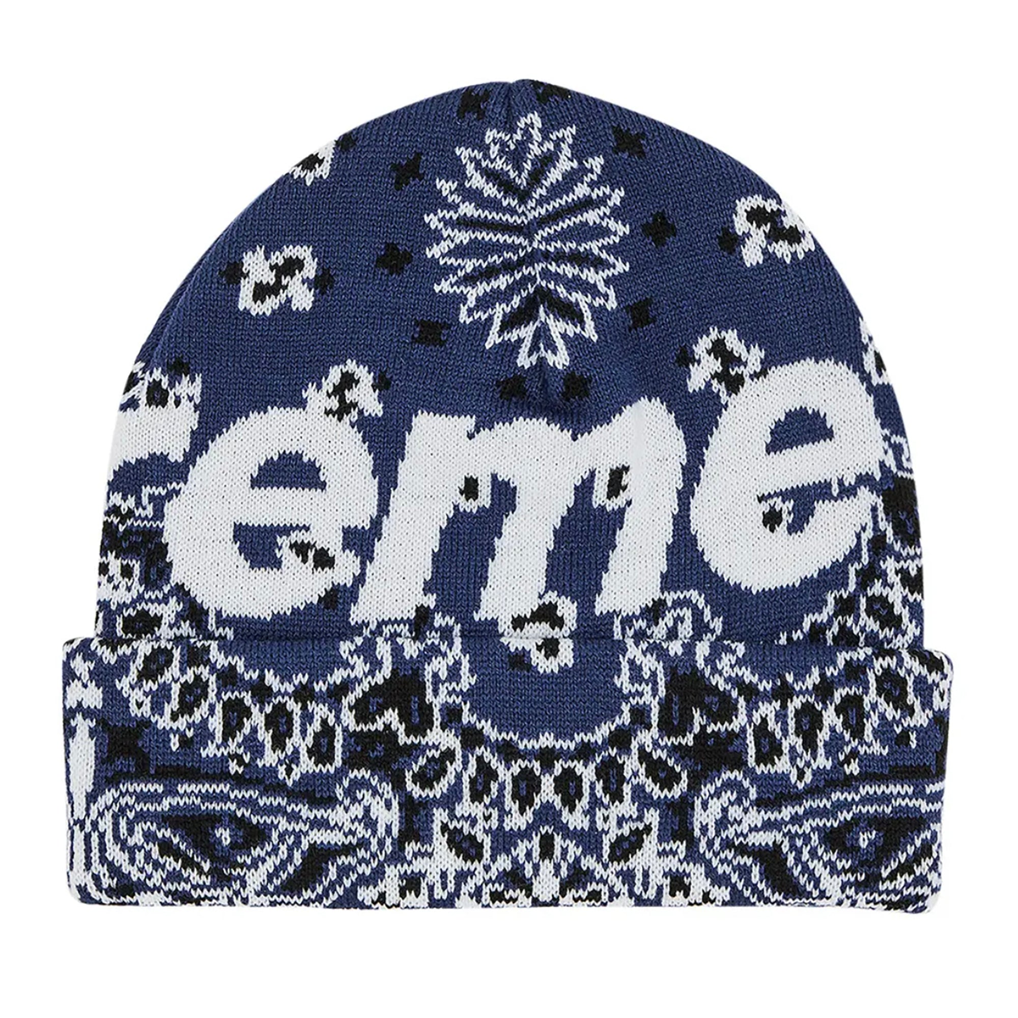 BANDANA BIG LOGO BEANIE NAVY (FW24)