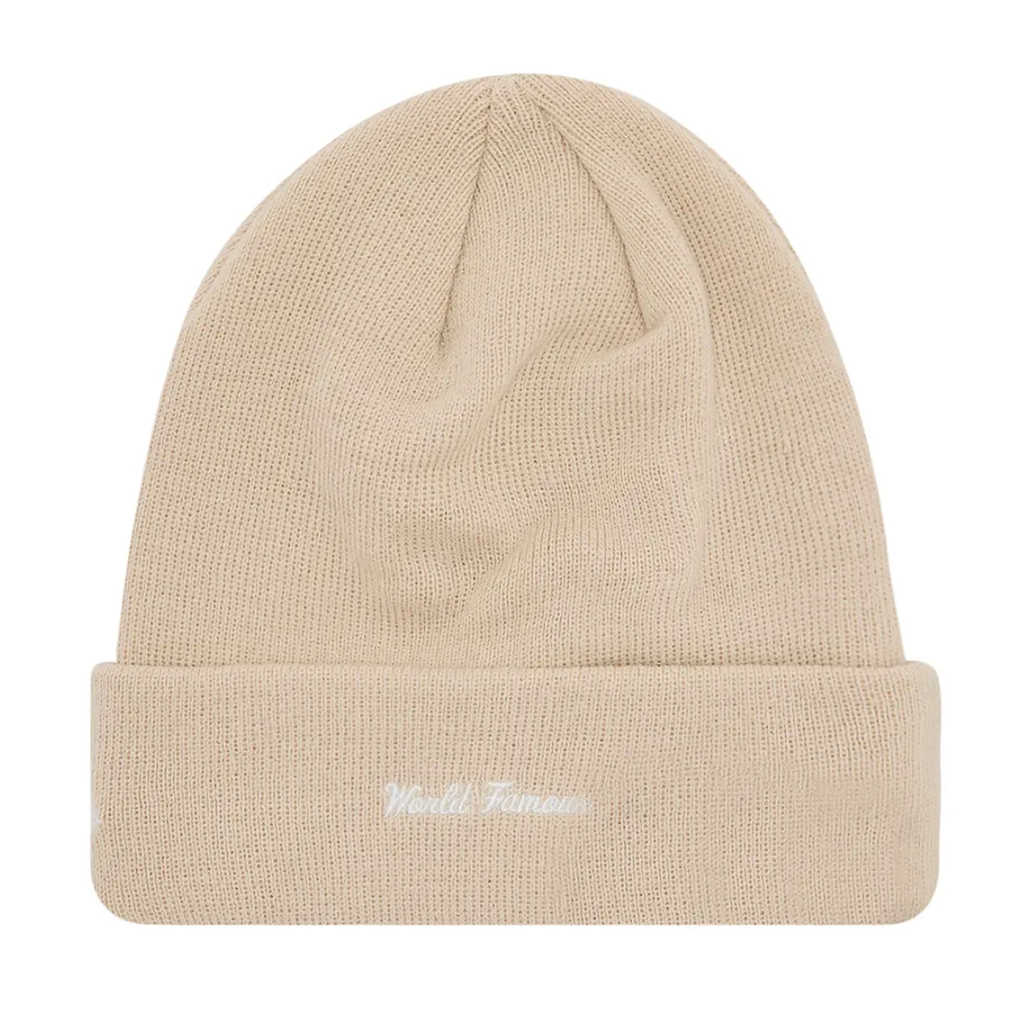 NEW ERA BOX LOGO BEANIE STONE (FW24)