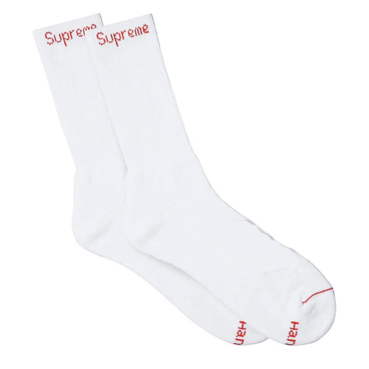 HANES CREW SOCKS WHITE