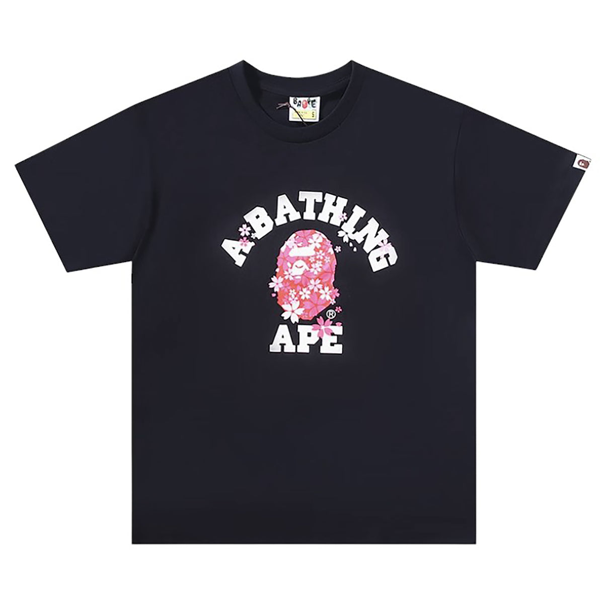 SAKURA COLLEGE T-SHIRT BLACK | A BATHING APE