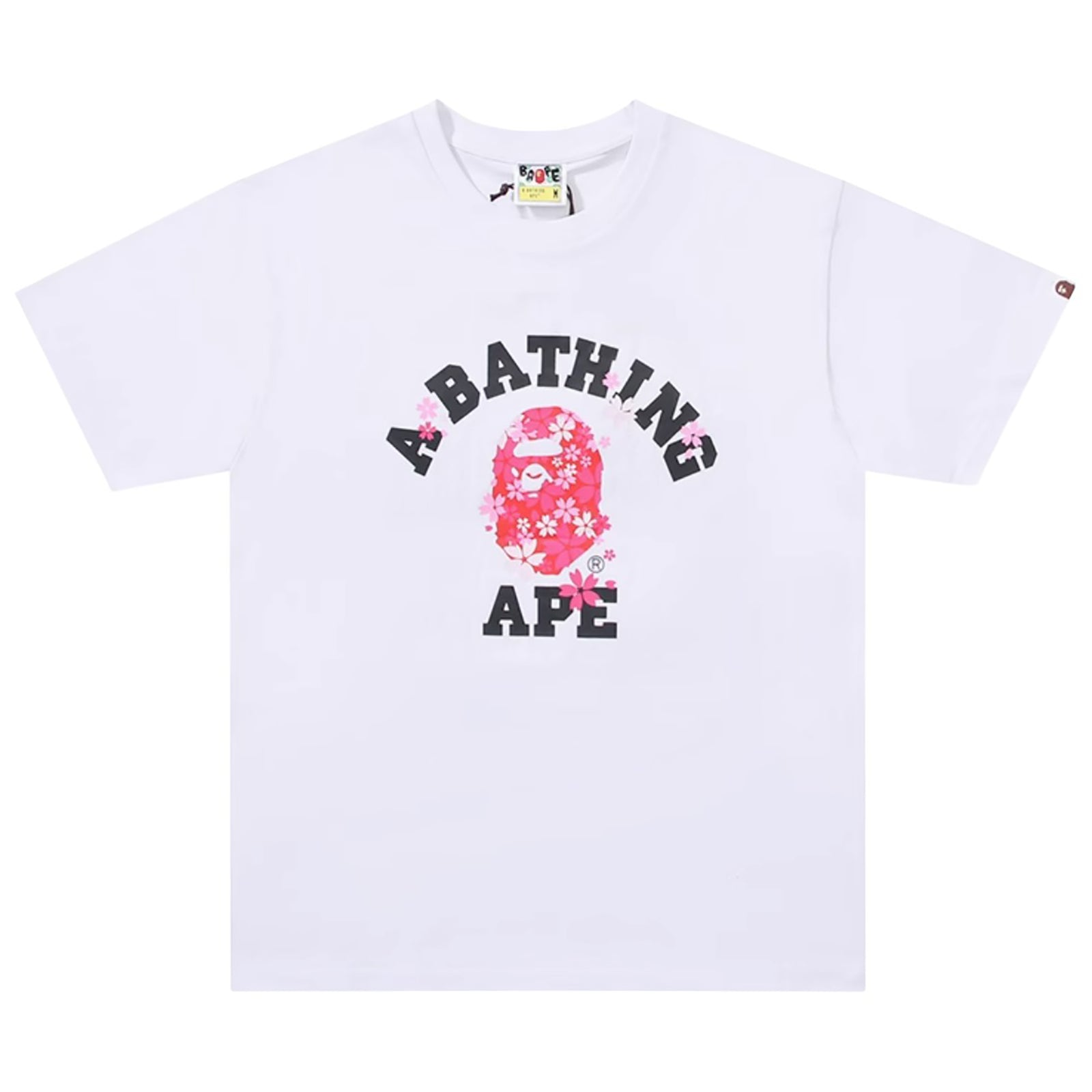SAKURA COLLEGE T-SHIRT WHITE | A BATHING APE