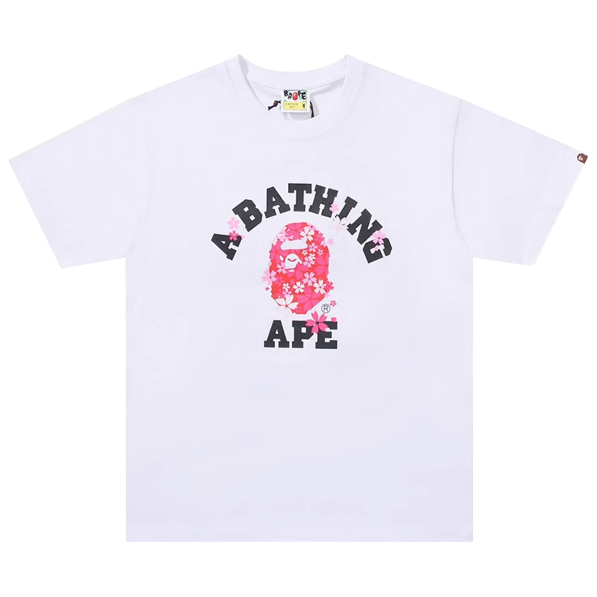 SAKURA COLLEGE T-SHIRT WHITE | A BATHING APE