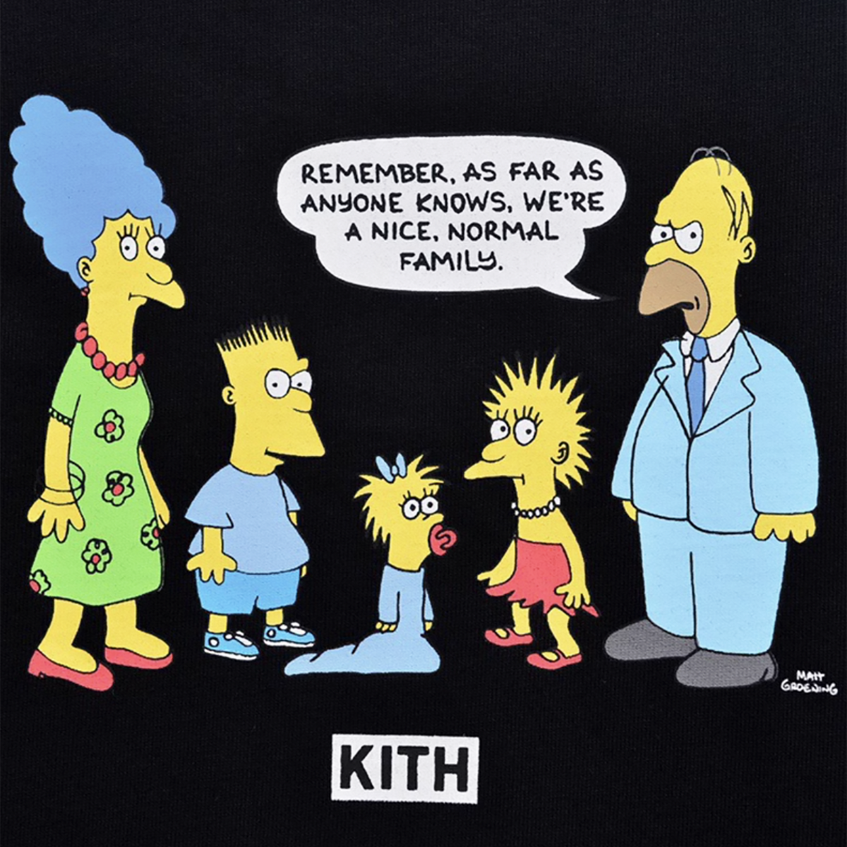 THE SIMPSONS ORIGINAL FAMILY T-SHIRT BLACK