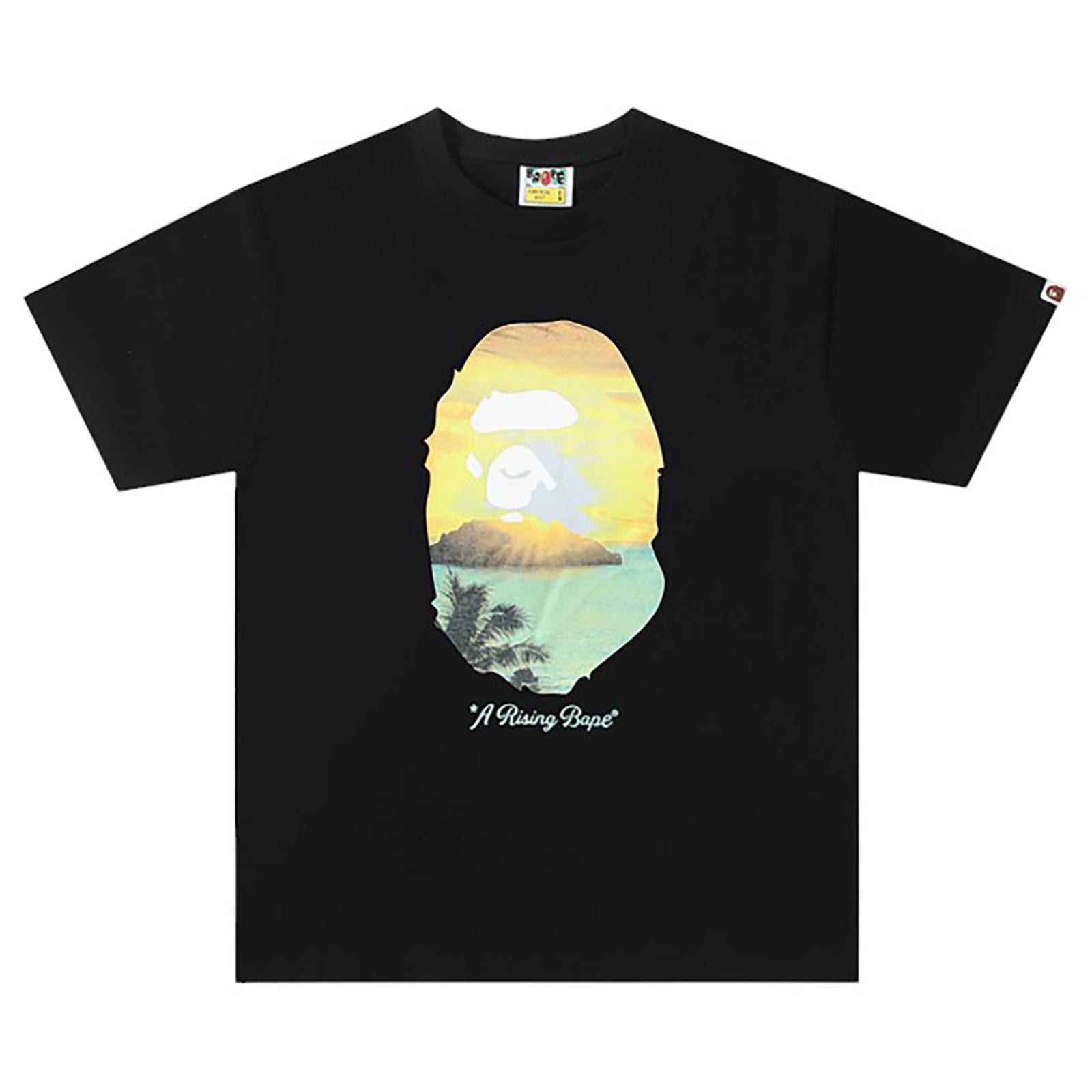 A RISING BAPE PHOTO T-SHIRT BLACK | A BATHING APE