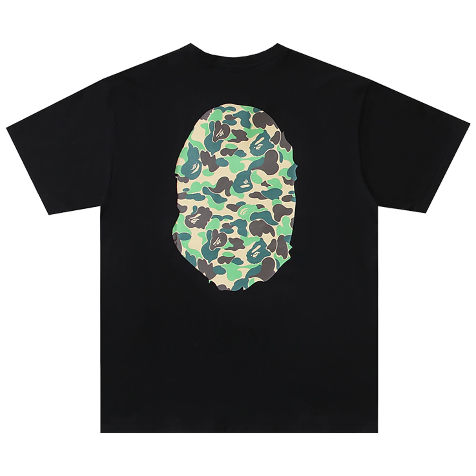 ABC CAMO BIG APE HEAD T-SHIRT BLACK GREEN | A BATHING APE