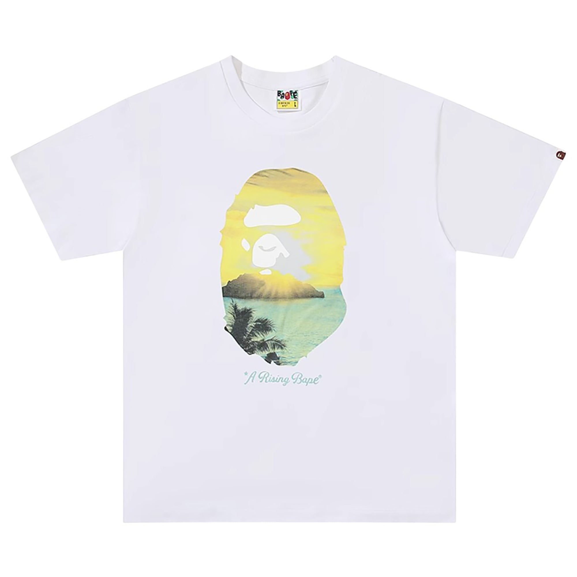 A RISING BAPE PHOTO T-SHIRT WHITE | A BATHING APE