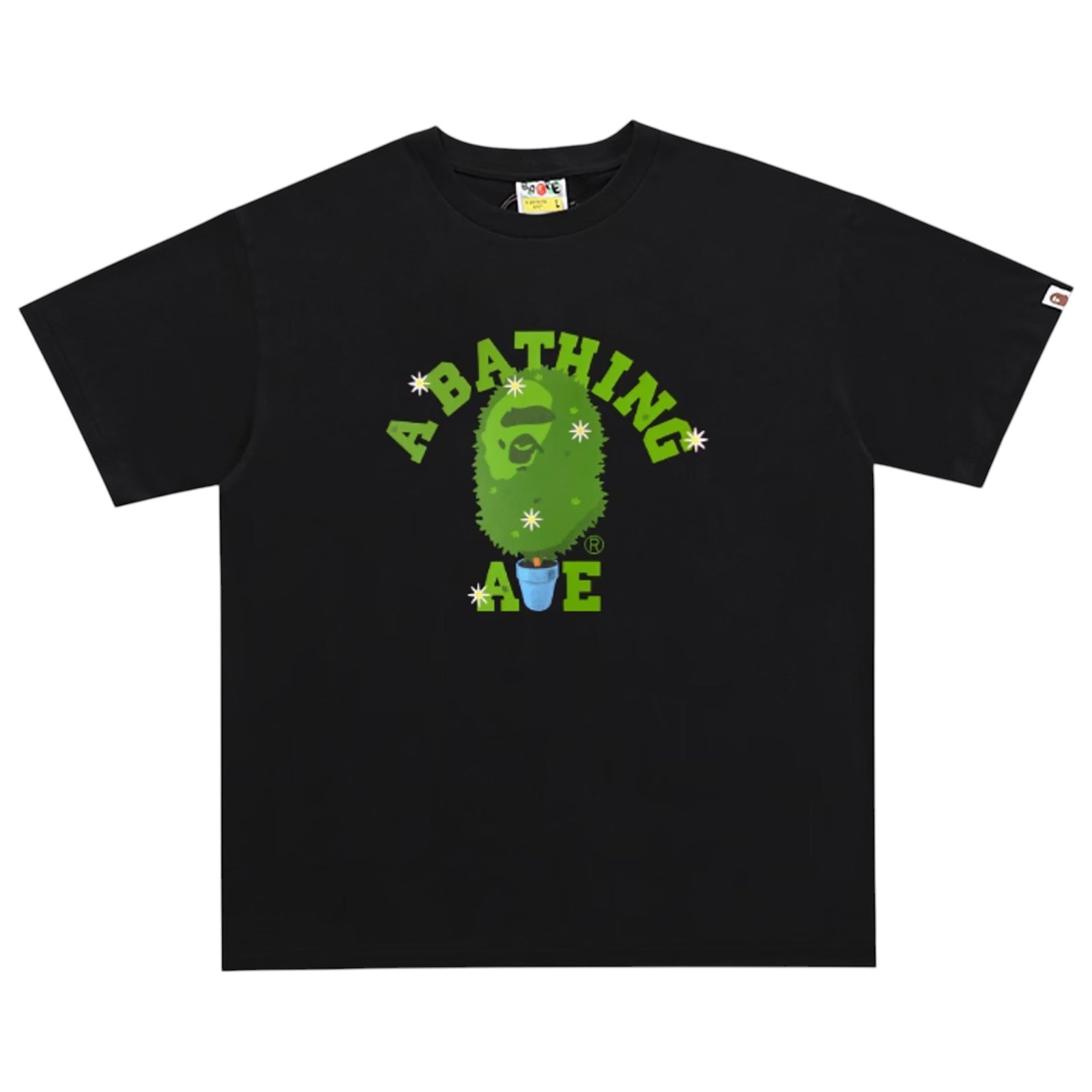 BONSAI TREE COLLEGE T-SHIRT BLACK GREEN | A BATHING APE
