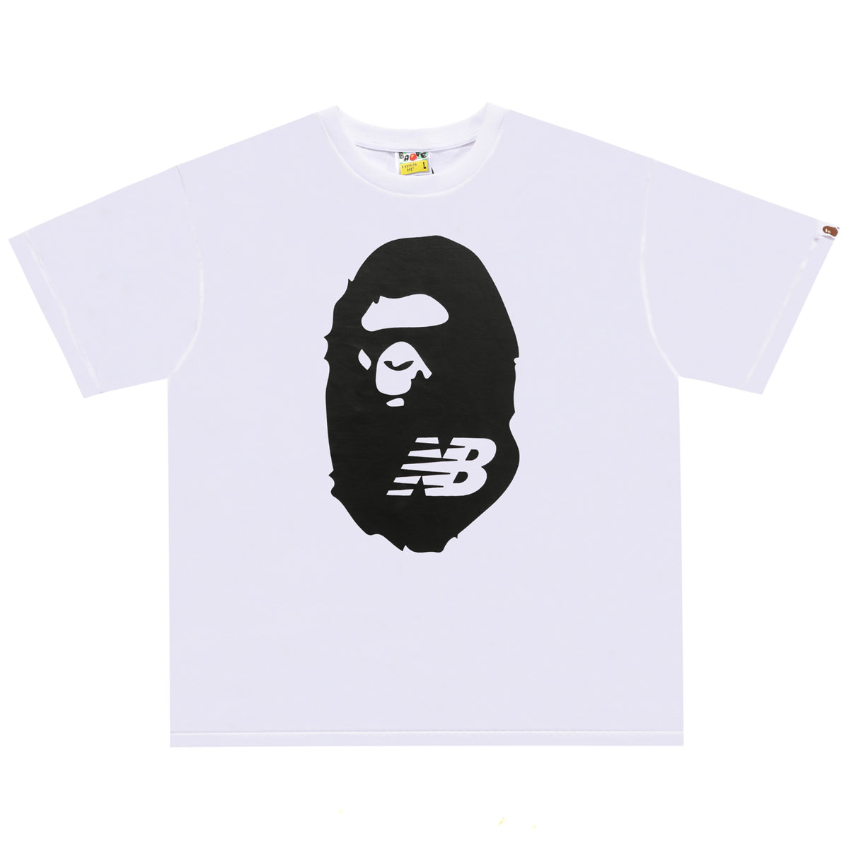 NEW BALANCE APE HEAD T-SHIRT WHITE | A BATHING APE