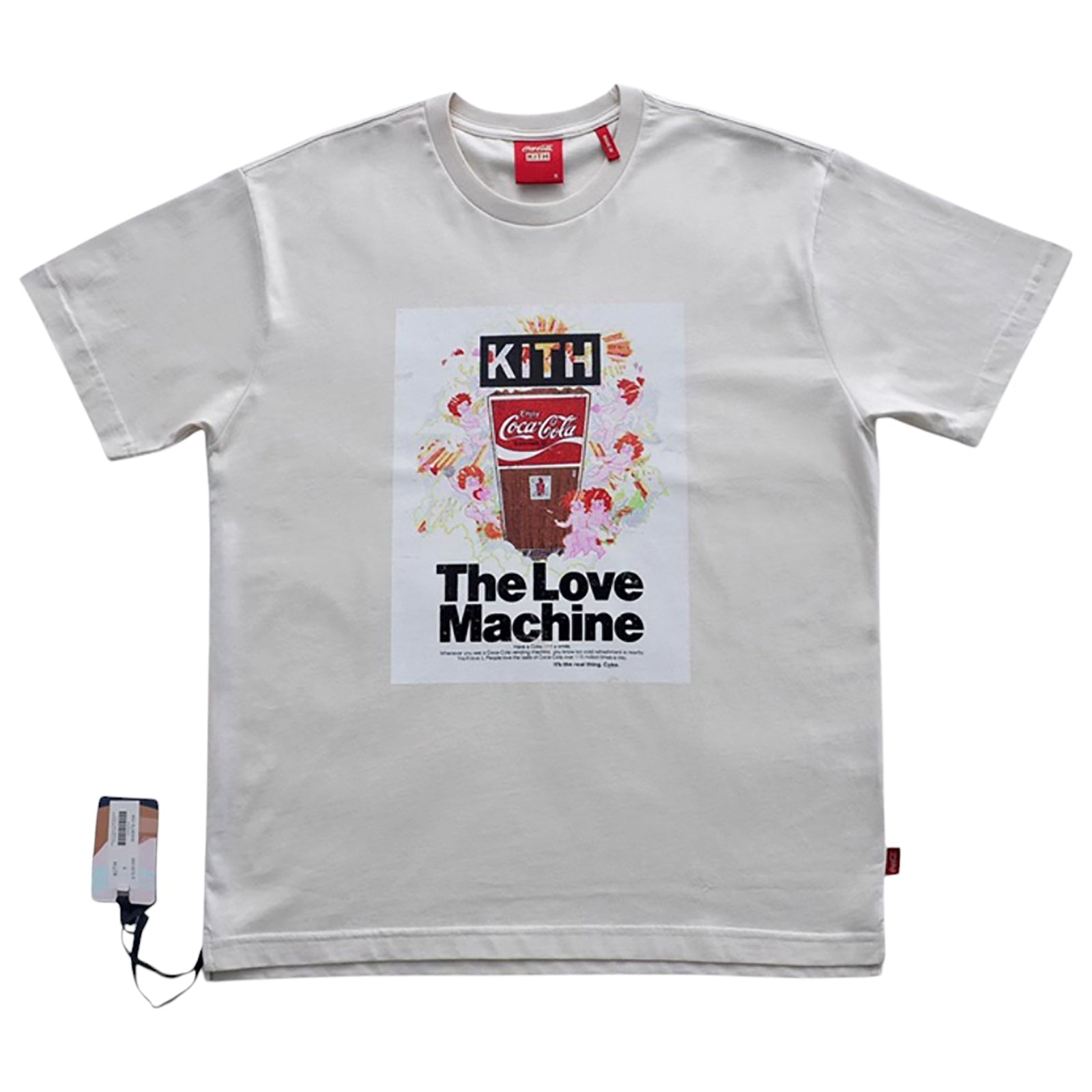 COCA-COLA LOVE MACHINE VINTAGE T-SHIRT IVORY