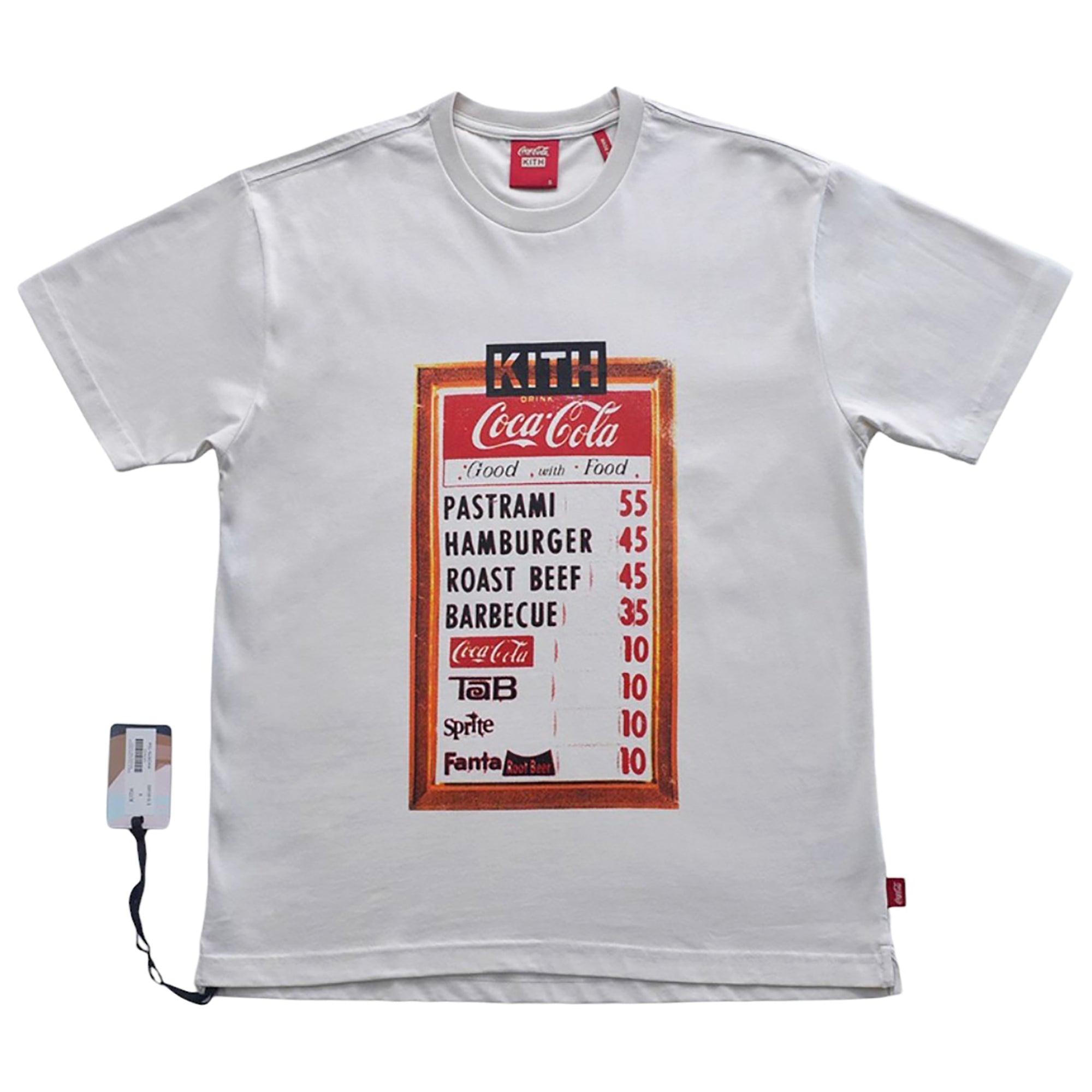 COCA-COLA MENU VINTAGE T-SHIRT IVORY