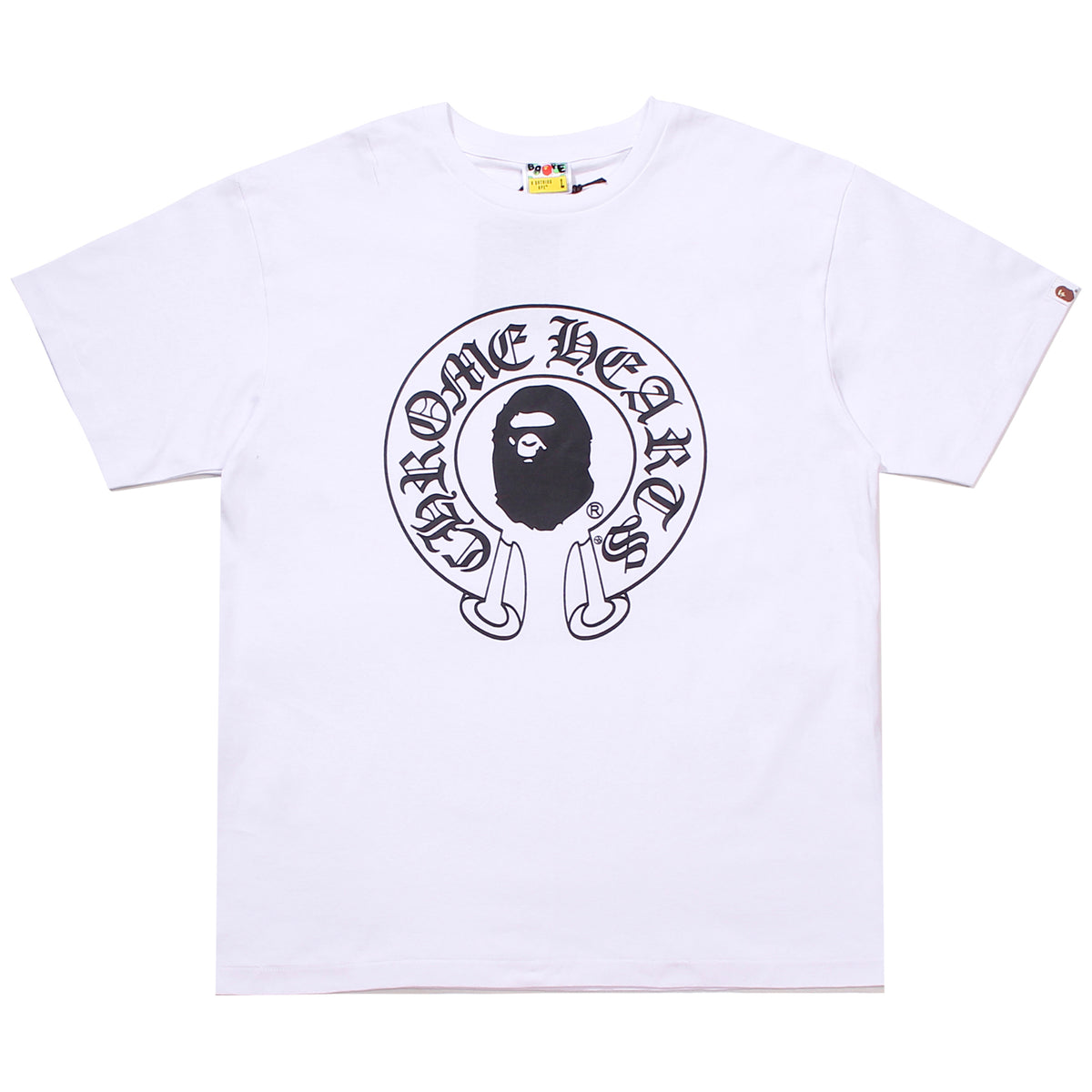 CHROME HEARTS BABY MILO T-SHIRT WHITE | A BATHING APE