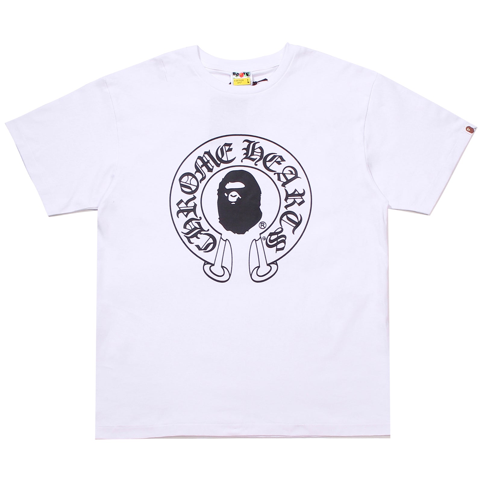 CHROME HEARTS BABY MILO T-SHIRT WHITE | A BATHING APE