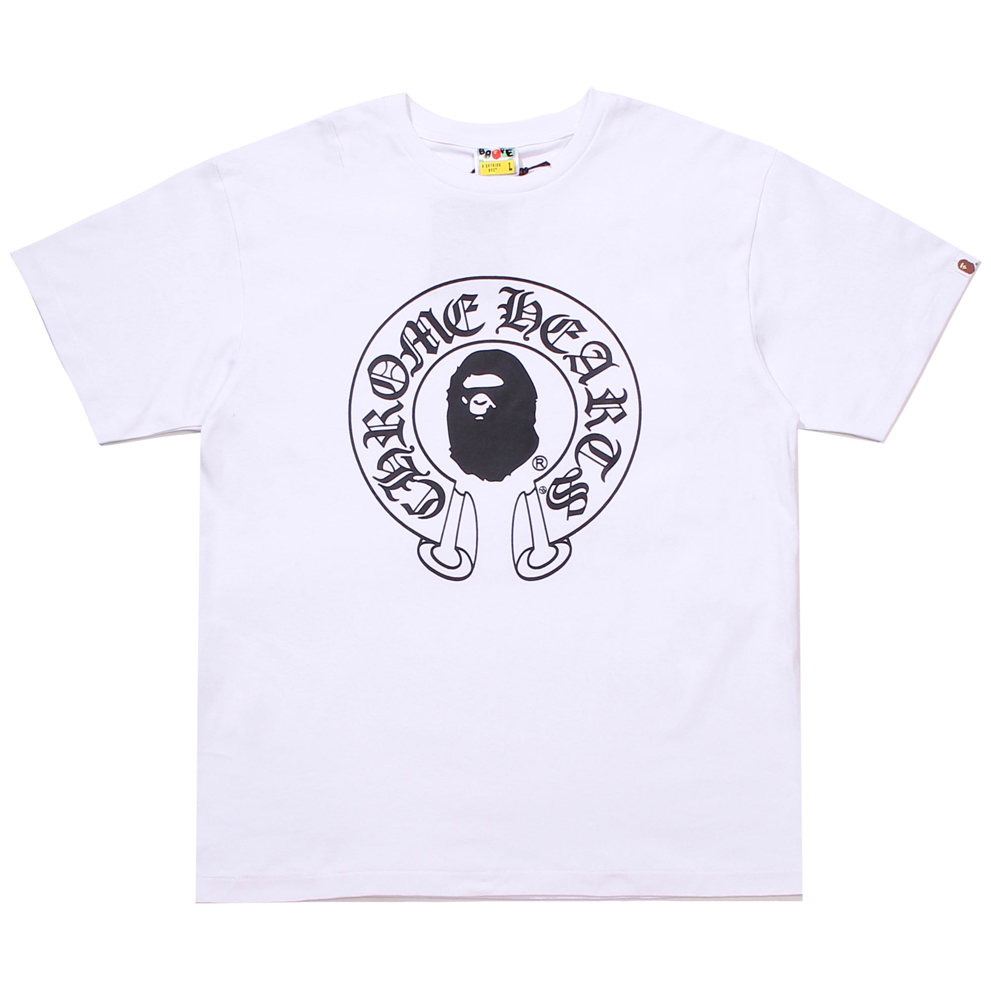 CHROME HEARTS BABY MILO T-SHIRT WHITE | A BATHING APE