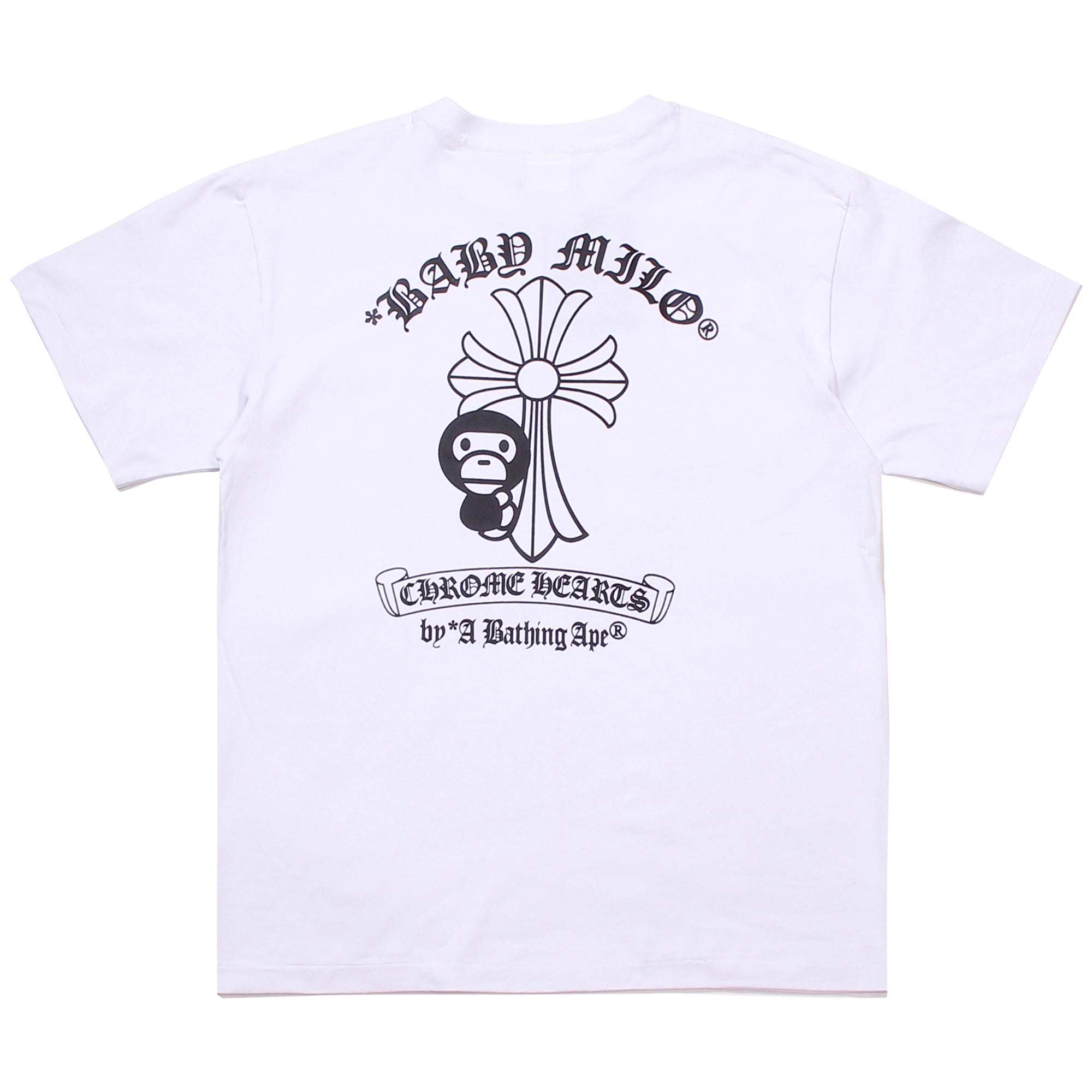 CHROME HEARTS BABY MILO T-SHIRT WHITE | A BATHING APE