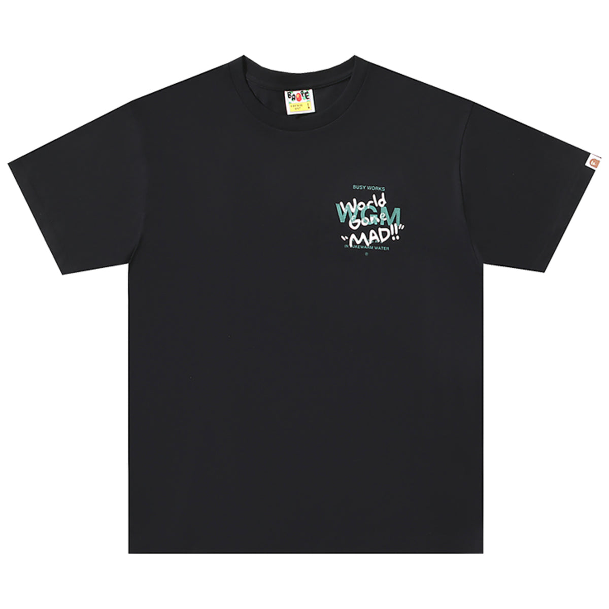 WOODLAND CAMO BIG APE HEAD T-SHIRT BLACK | A BATHING APE