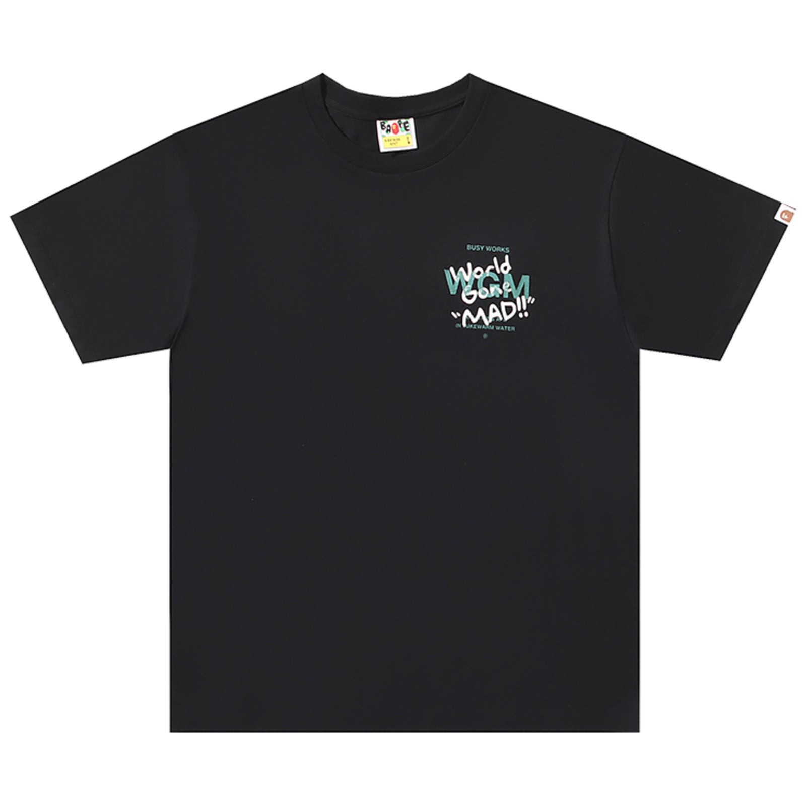 WOODLAND CAMO BIG APE HEAD T-SHIRT BLACK | A BATHING APE